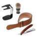 BRIODY Shaving Holder Manual Shaving Tool Stand Holder Shaving Brush Kit Men's Shaving Brush Stand Set