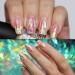 Reflective Gradient Aurora Glass Paper Nail Sticker 10 Roll 10 Colors Gradient Reflective Glass Paper with Plastic Box use for Nail Art Decoration - Buy Online on GoSupps.com