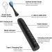 POTICO Sonic Electric Toothbrush for Adults | 8 Brush Heads, Smart Timer, 5 Modes | IPX7 Waterproof, Rechargeable | 90 Days Use with 1 Charge (Black) - Buy Online on GoSupps.com