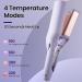 Big Wave Hair Curler Iron Wand 32mm Romantic French Egg Roll Curling Iron Multifunctional Ceramic V-Shaped Hair Curling Iron 4 Gears Temperature Fast Heating for Long or Short Hair (Purple) - Buy Online on GoSupps.com