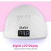 Professional 48W UV LED Nail Lamp Dryer with 4 Timers - Portable Gel Nail Polish Light for Salon & Home - White - Buy Online on GoSupps.com