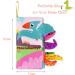 Vicloon Baby Cloth Book with 3D Animal Tails - Soft Touch and Feel Learning Book for Toddlers (Dinosaur) - Buy Online on GoSupps.com