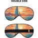 Soft Ocean Sailing Printed Eye Mask - Adjustable Breathable Double-Sided Light Blocking for Sleep | International Shipping - Buy Online on GoSupps.com