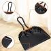Lizusidtsy 2Pack 12 Inch Black Metal Dustpan Dust Pan Dustpan for Indoor Outdoor Fireplace Industrial Commercial Use - Buy Online on GoSupps.com