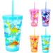 GILANO 16oz Kids LED Light Up Tumbler Water Bottle - BPA-Free, Spill-Proof & Reusable with Straw Lid - Cute Mermaid Design for Boys & Girls - Buy Online on GoSupps.com