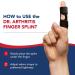 Dr. Arthritis Trigger Finger Splint - Doctor Developed Finger Brace for Index, Middle, Ring & Pinky Finger - Padded Splint for Straightening - Black, S/M - Buy Online on GoSupps.com