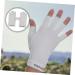 FRCOLOR Cooling Gloves Girls 3 Pairs Uv Gloves Uv Finger Protection Nails Outdoor Hiking Gloves Summer Driving Gloves Sun Protection Gloves for Women Fabric Women's Manicure Shield White - Buy Online on GoSupps.com