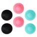 Beaupretty 6pcs Scrub Pad Brush Cleaning Pad Silicone Makeup Applicator Cosmetic Brush Cleaning Mat Makeup Gadgets Makeup Brush Mat Beauty for Makeup Scrubber Foldable