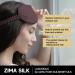 Zimasilk 100% Pure Mulberry Silk Sleeping Mask | 22 Momme Ultra-Soft & Comfortable | Gray-Purple | International Shipping - Buy Online on GoSupps.com