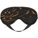 Black and Gold Soft Eye Mask for Sleep | Comfortable Sleeping Eye Mask for Men & Women | Perfect for Travel - Buy Online on GoSupps.com