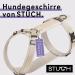 Stuch Dog Harness - Adjustable Padded Nylon for Small Medium & Large Dogs - Beige XS - Buy Online on GoSupps.com