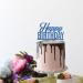 Tenhaisi Blue Glitter Happy Birthday Cake Topper Anniversary Party Birthday Sign Cake Topper Adults Children Teenager Birthday Party Cake Decoration Supplies - Buy Online on GoSupps.com