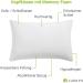 Juskys 40x60 cm Memory Foam Pillows - 2-Pack Breathable Washable Bed Pillows - White Comfort - Buy Online on GoSupps.com