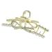 VOCOSTE Hair Clip Classic Faux Pearl Bow Hair Clip for Women Gold Tone