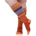 Buy VIM & VIGR Nylon 20-30 mmHg Compression Socks - Orange & Lavender Stripe for Wide Calf Small/Medium Size - International Shipping Available - Buy Online on GoSupps.com