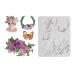 Flower Silicone Fondant Mold Bouquet Butterfly Mold for Fondant Cake Decorating Chocolate Sugarcraft Candy Polymer Clay Soap Crafting Projects (0017HHGJ)