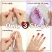 DANNI & TONI 28 Stickers Semi Cured Nail Wraps Soft Self-Adhesive Gel Nail Stickers(Starlight) Salon-Quality Manicure Stickers Set Star Nail Stickers-Shimmer Powder Print Gradient - Buy Online on GoSupps.com