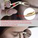 Fengyuanhong Curved Pointed Stainless Steel Eyebrow Clip - Anti-Slip Beauty Tool | Golden 4.5x8cm - Buy Online on GoSupps.com
