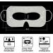 100pcs Glasses Sweat Absorbing Eye for Headsets Soft Fabric Eye Individual Usings - Buy Online on GoSupps.com
