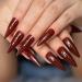 Stiletto Nails Long Pure Color Shiny Acrylic - 24pcs Reusable Easy Apply Set | Shop Internationally - Buy Online on GoSupps.com