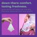 Violet Vibes Moisturizing Flushable Bathroom Wet Wipes for Women - Aloe Coconut Rose - 80 ct Pack - Buy Online on GoSupps.com
