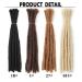 Coolbers 100% Human Hair Dreadlocks Extensions - 12-Inch Handmade Crochet Braids 10 Strands 1cm Width Available in 8 Inch #1b - International Shipping - Buy Online on GoSupps.com