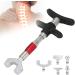 Portable Manual Chiropractor with 6 Massage Heads Durable & Comfortable Back Massager (Red) for Ultimate Relaxation - Buy Online on GoSupps.com