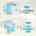 Portable Collapsible Camping Kettle 1.5L | Foldable Silicone Coffee Pot with Collapsible Bowl & Cups - Ideal for Outdoor Camping, Hiking, Travel | Excellent Gift Idea - Buy Online on GoSupps.com