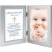 Baptism Blessing Card in Frame for Baby Boy - Includes 4x6 Inch Photo Slot - Buy Online on GoSupps.com