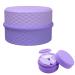 BAOYAO Travel Silicone Makeup Containers Set Silicone Travel Size Containers with Lid and Spoon Refillable Empty Silicone Cream Jars for Creams Travel Accessories Kit purple One Size