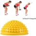 Halfbrund Massage Ball - Yoga Balls for Kids & Adults | Semicircular Balance Pods for Foot Fitness & Stability (Yellow) - Buy Online on GoSupps.com