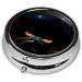 Future Astronauts Round Pill Box - 3 Compartment Portable Organizer for Travel - Buy Online on GoSupps.com