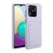 Tivenfezk Nadoli Silicone Case for Xiaomi Redmi 10c Ultra thin shockproof scratch -resistant Wallet soft TPU protective cover mobile phone case with credit card holder Xiaomi Redmi 10c purple