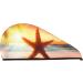Starfish Sunset Microfiber Hair Towel | Super Absorbent Quick Dry Beach Cap for Women - Ideal for Long Curly Thick Hair - Buy Online on GoSupps.com
