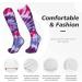 Swirl Ice Tie Dye Compression Socks for Women & Men | 15-20 mmHg Circulation Support for Running & Cycling | Best Athletic Compression Gear - Buy Online on GoSupps.com