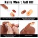 Practice Finger for Acrylic Nails with 100 Brown Nail Tips | Adjustable Fake Mannequin Finger Base for Nail Art Training - Buy Online on GoSupps.com