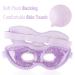 NEWGO Gel Eye Mask Reusable Cooling Eye Mask with Eye Holes - Hot Cold Eye Compress for Puffy Eyes, Migraine, Stress Relief - Purple - Buy Online on GoSupps.com