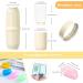 Travel Toothbrush Case with 4 Cups - Family Toothbrush Holder with Cover & Vent Holes Includes 5 Toothbrush Covers (Yellow - Buy Online on GoSupps.com