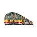 Lisbon Tram Coral Velvet Dry Hair Cap Unisex Wet Towel Wrap The Ideal Bathroom Pool Party Beach and Home Accessory