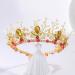 IYOU Bridal Wedding Crown Gold Crystal Headband Tiara Bride Bridesmaid Hair Accessories for Women - Buy Online on GoSupps.com