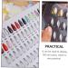 POPETPOP 3 Pcs Nail Color Book Nail Nail Samples Book Manicure Color Display Nail Polish Color Display Colour Chart Nail Gel Nail Color Sample Book White Manicure Tools Abs Acrylic - Buy Online on GoSupps.com