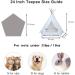 Little Dove Pet Teepee Tent for Small Dogs and Cats - Portable 24 Inch Washable Mini Tent for Indoor Outdoor Use - Beige - Buy Online on GoSupps.com