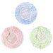 Shower Cap  Reusable Plastic Elastic Bathing Waterproof Hair Cap For Spa  Home  Hotel and Hair Salon (Rounded Dots)