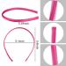 SIQUK 18-Pack Satin Headbands - Colorful Non-Slip Hair Accessories for Girls & Women, 0.39 Inch Wide - Buy Online on GoSupps.com