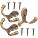 Alipis 6 Pcs Coat Hook Heavy Duty Coat Hangers Towel Hangers Hat Hook Copper Wall Hanger Copper Hook Metal 6.4X4.3CMx2pcs As Shownx2pcs - Buy Online on GoSupps.com