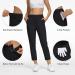 Capol Women's Golf Pants Petite | Stretch Work & Business Casual Ankle Pants Black | High Waisted with Pockets | Size Large - Buy Online on GoSupps.com