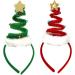 amangul Christmas Springy Coil Tree Hair Bands Tree Headband Party Decoration Supplies for Creative Holiday Hair Styling Pr(Red) - Buy Online on GoSupps.com