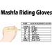 Mashfa Women's Horse Riding Gloves - Dublin Track Cotton Fabric with Shires Leather - Medium Size - Buy Online on GoSupps.com