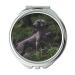 Mirror Compact Mirror Animal Dog Hunting Dog Weimaraner Grass Looking pocket mirror portable mirror