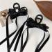 xbiez Cute Fairy Claw Clips Hairpin Y2K-Style Balletcore Headdress Bunches Accessories Bow Ribbon Cute Headdress Black - Buy Online on GoSupps.com